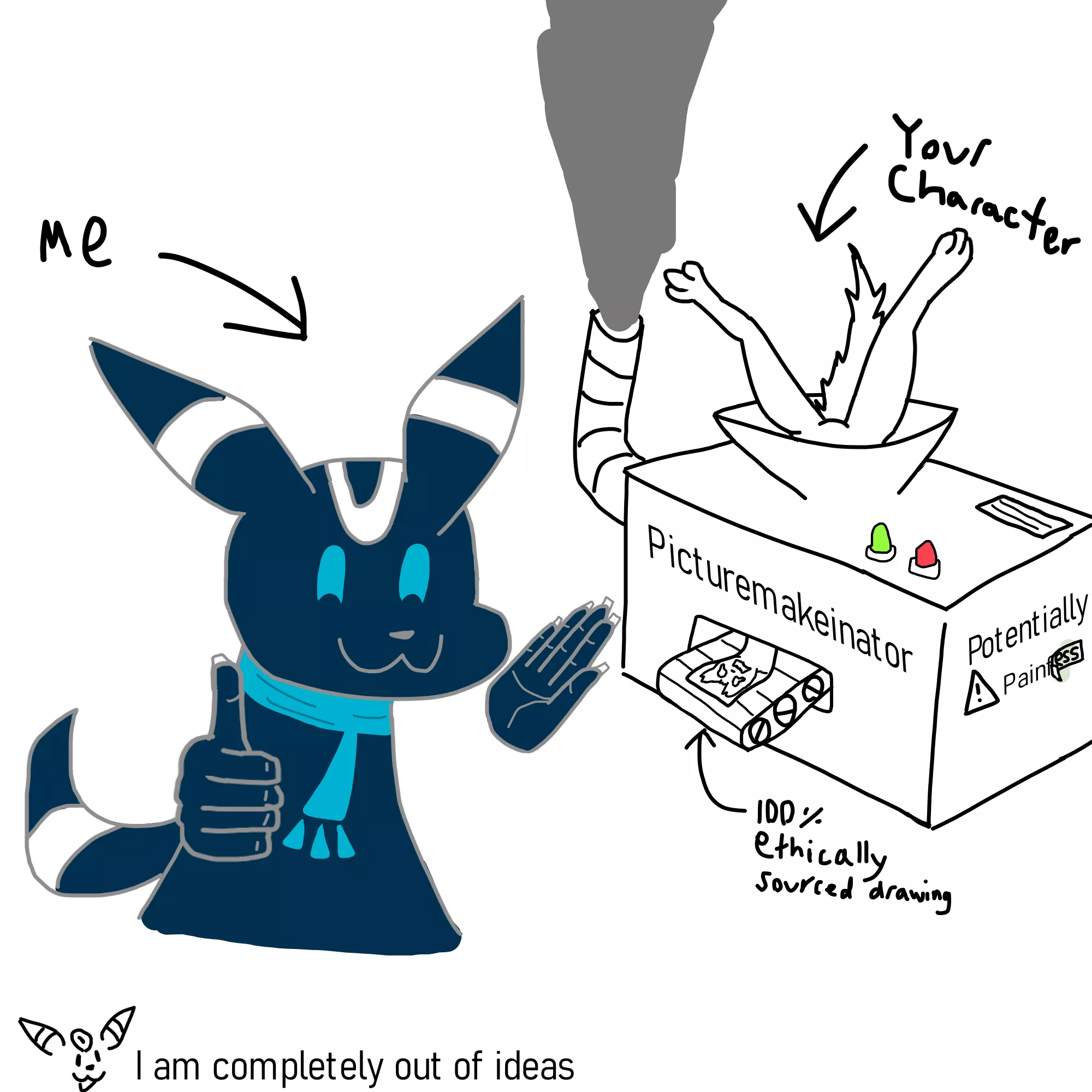 doing free requests rn, just send a character ref and I'll hopefully maybe try to have it done within a reasonable time frame (5 slots, first come first serve)