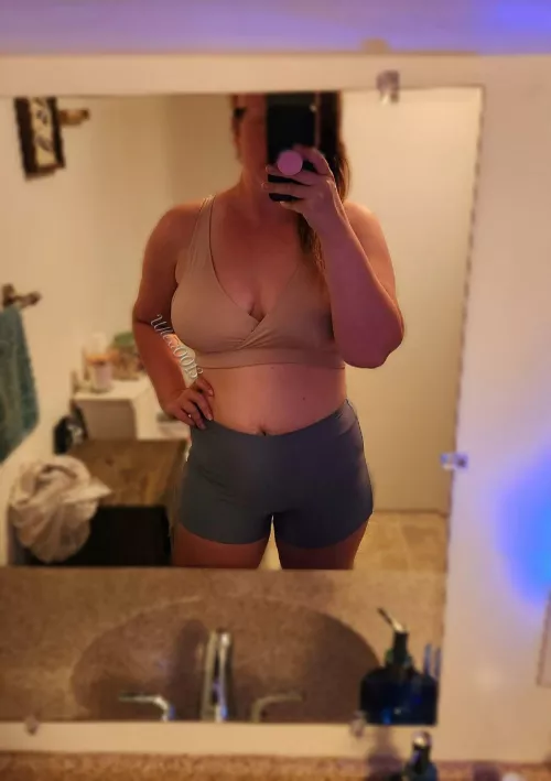 Getting a workout in before the house wakes up