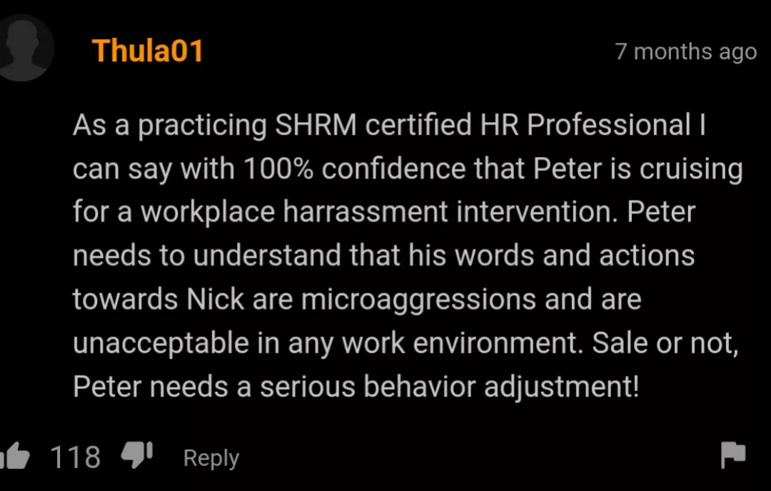 HR has spoken