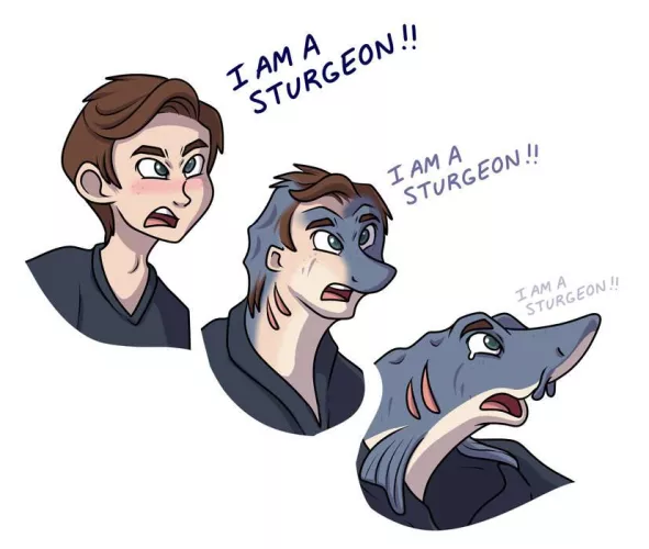 I am.. I am a sturgeon! (male to sturgeon) by SouthParkTaoist