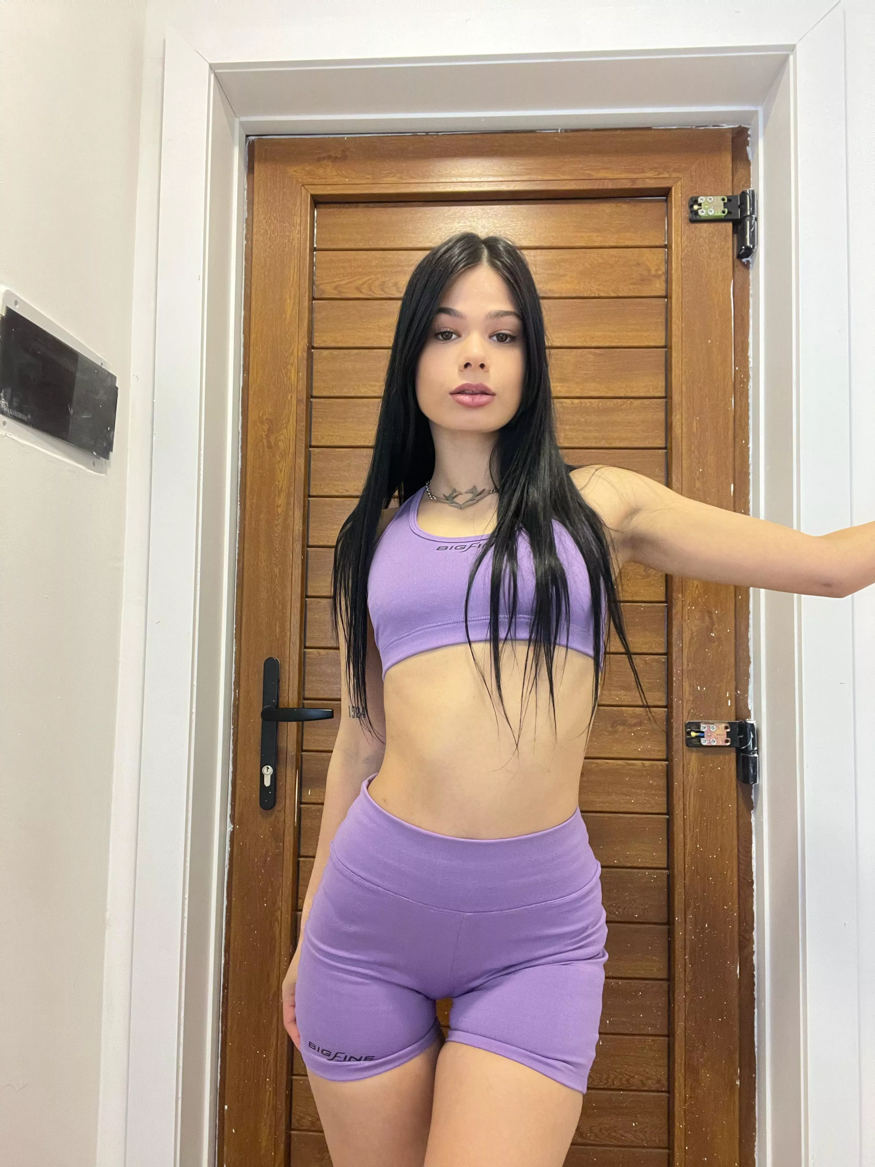 I like wearing croptops without the bra