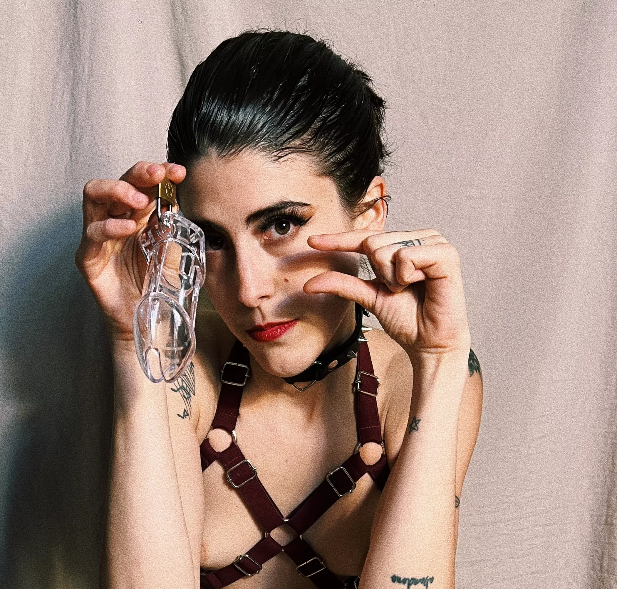 I think my cage is too big for ur shrimp! Im going to think some special rules for a little tiny cock like yours!