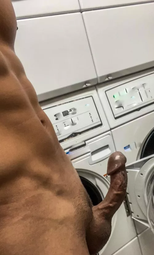 In a Public laundry about to do 1 Load