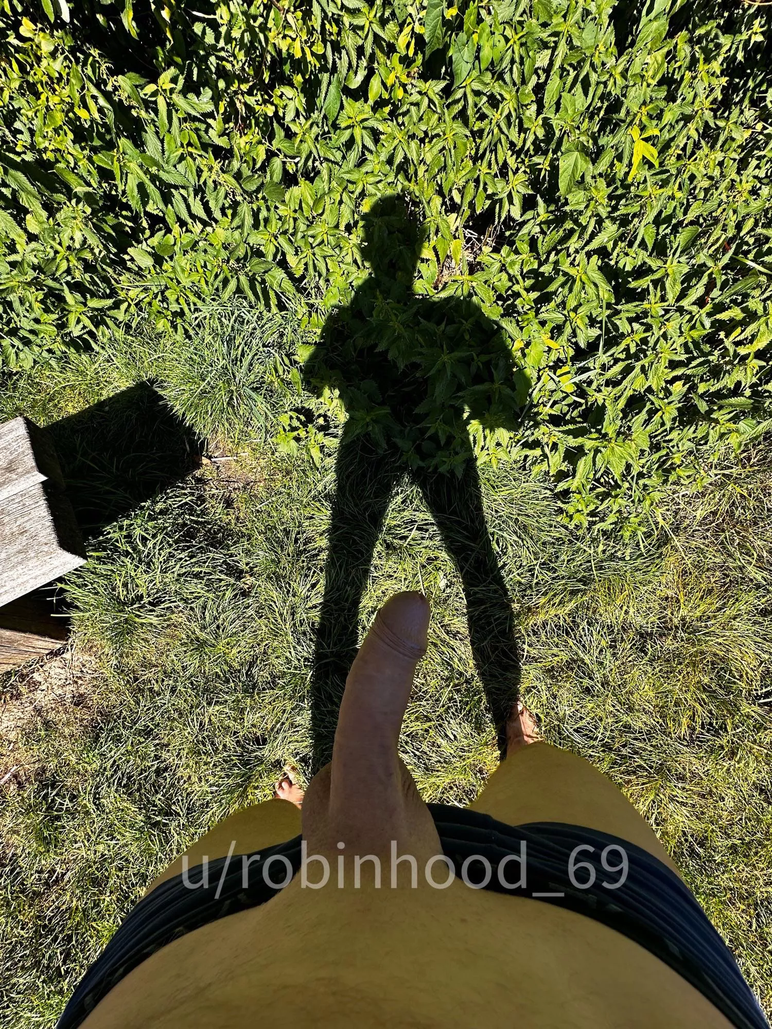 It was sunny day. My cock was very sweaty ..