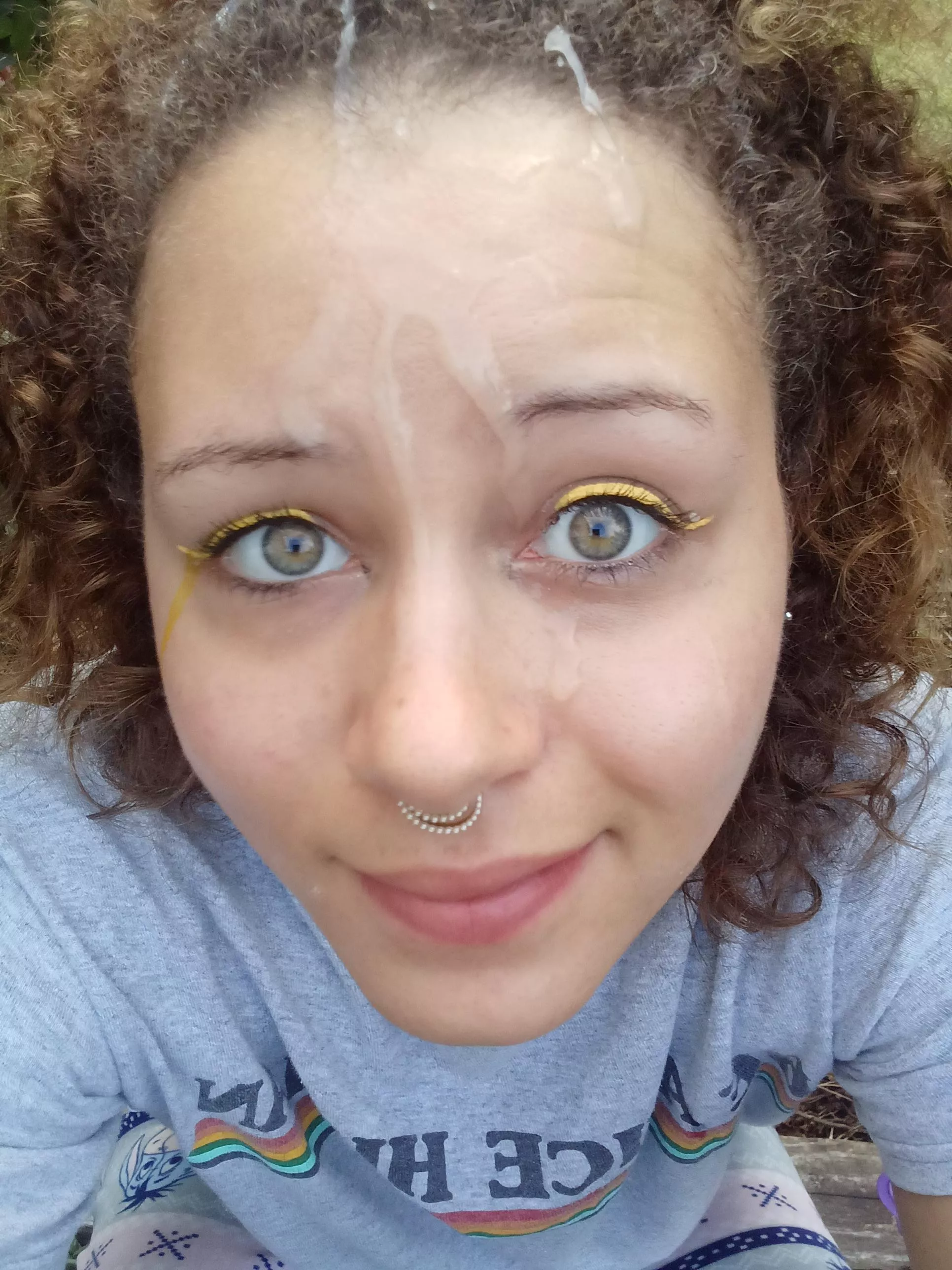 (OC) bet you wish your cum was on my curly hair