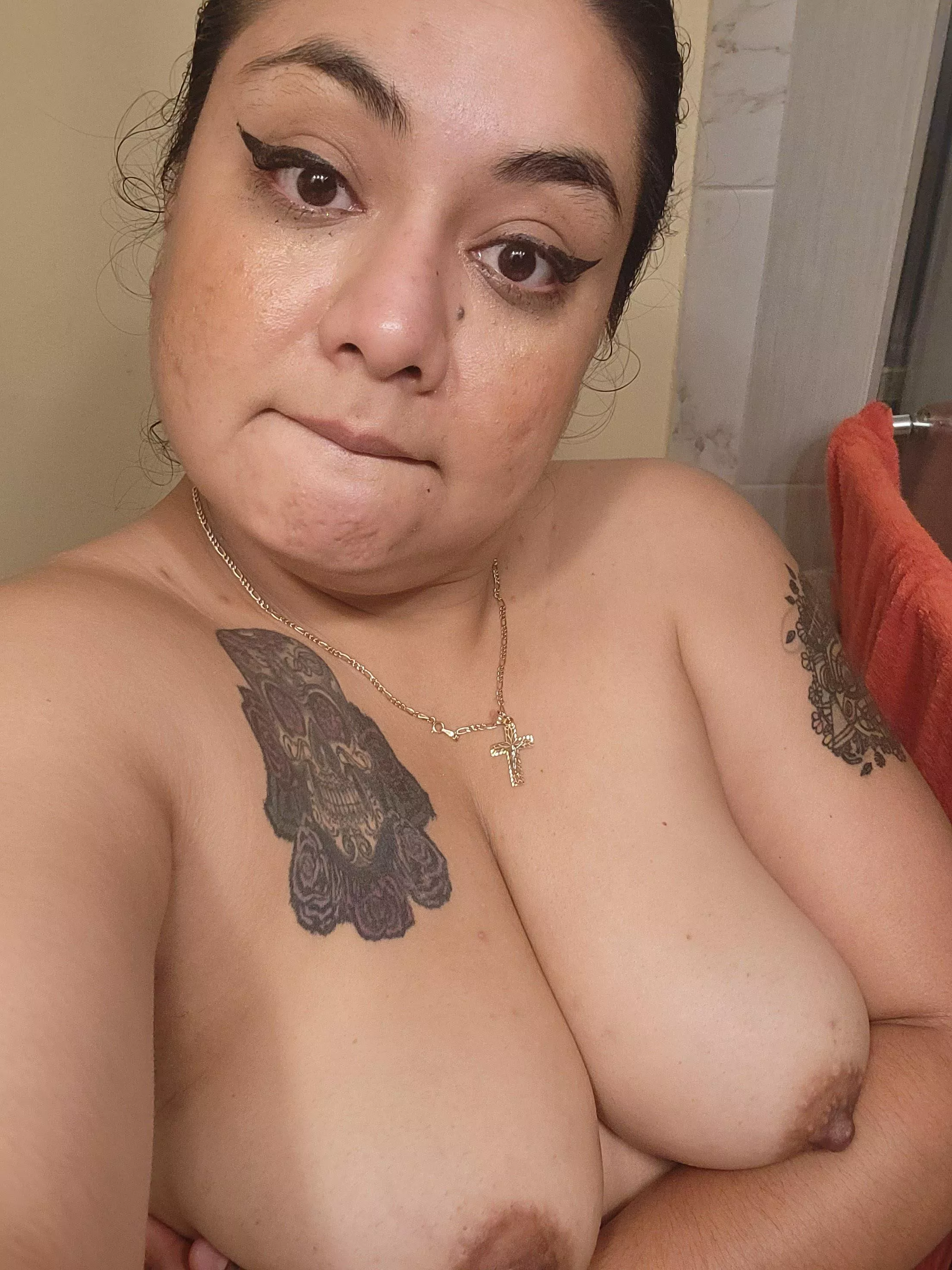 piss all over my face and tits