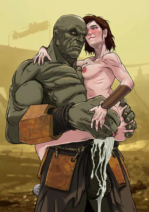 Puny Human. Strong x Cait [fallout 4] (Donouaih)