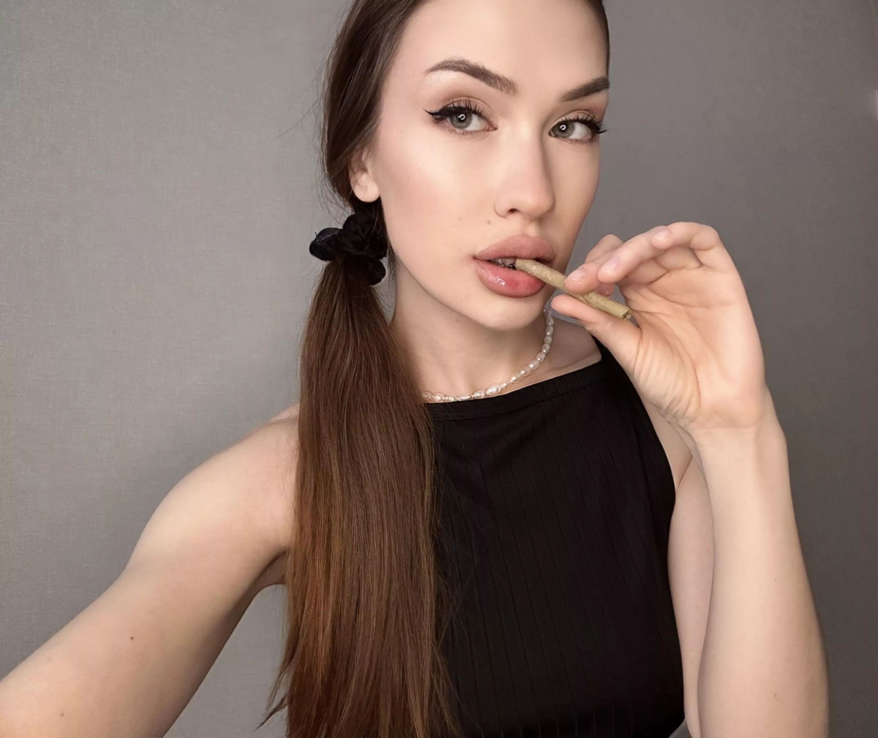 Smoking after workout in gym