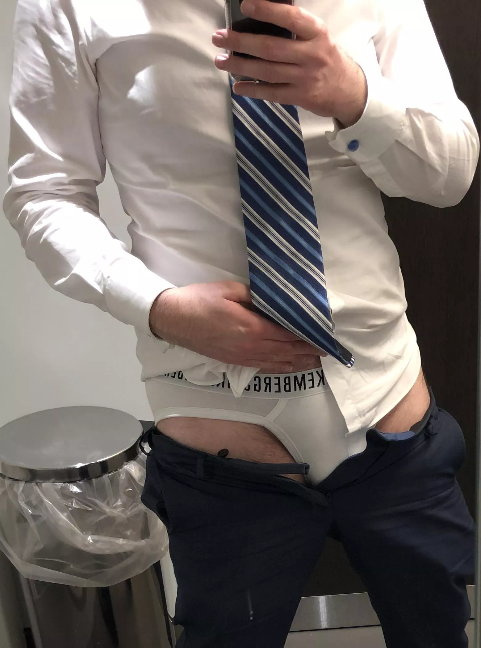 We had a casual dress code in the office for the summer heat that never came. First week of suits, and there’s a heatwave (43)