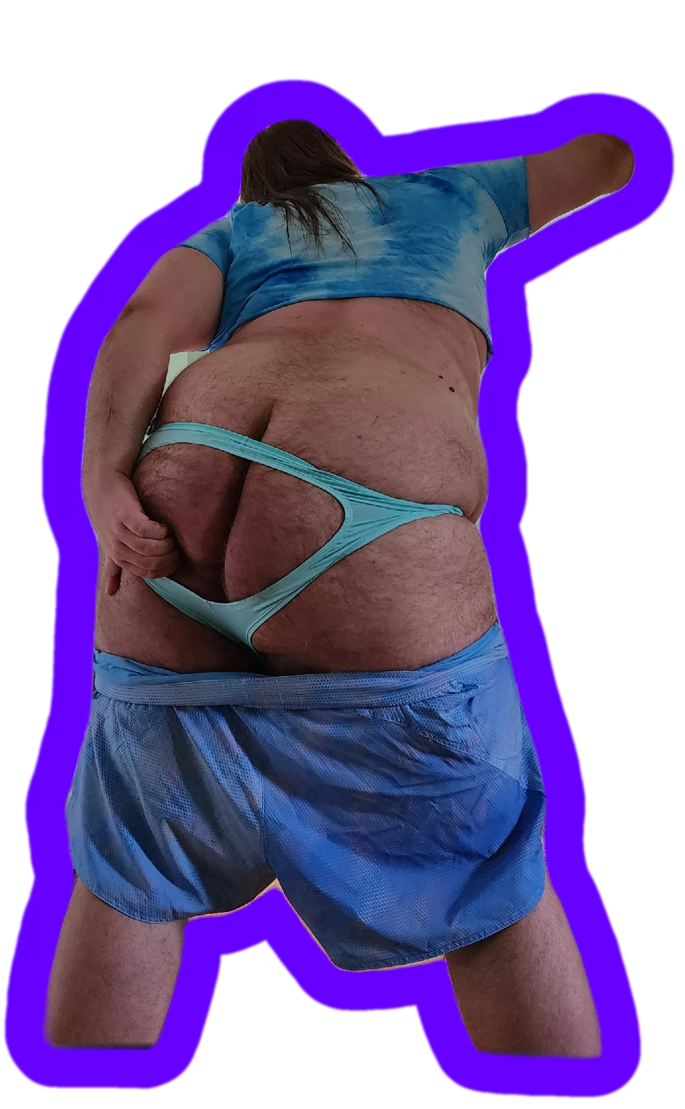 What do y'all think of the back of my Pride outfit?