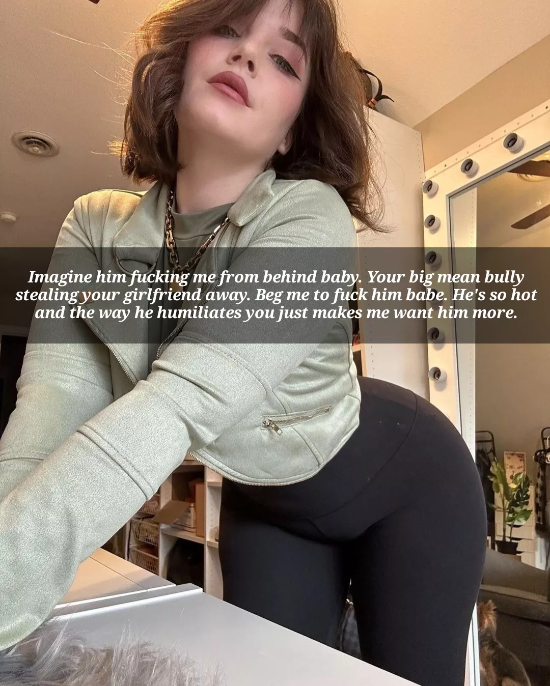 Your girlfriend gets turned on by the thought of cheating on you with your bully