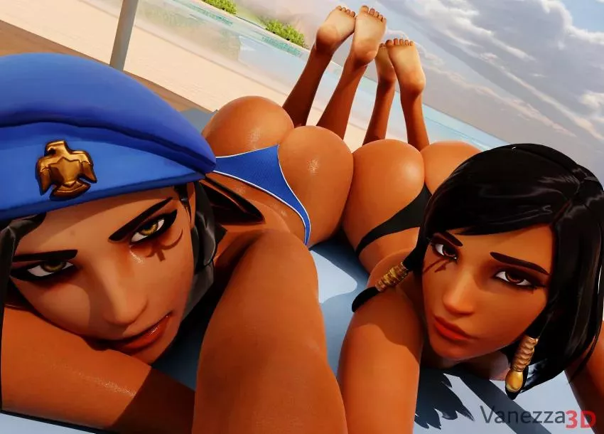 Ana and phrah hot soles and ass (Vanezza3d)