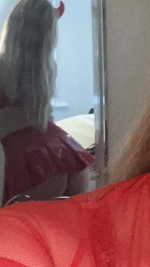 I love it when I'm devilish with a miniskirt