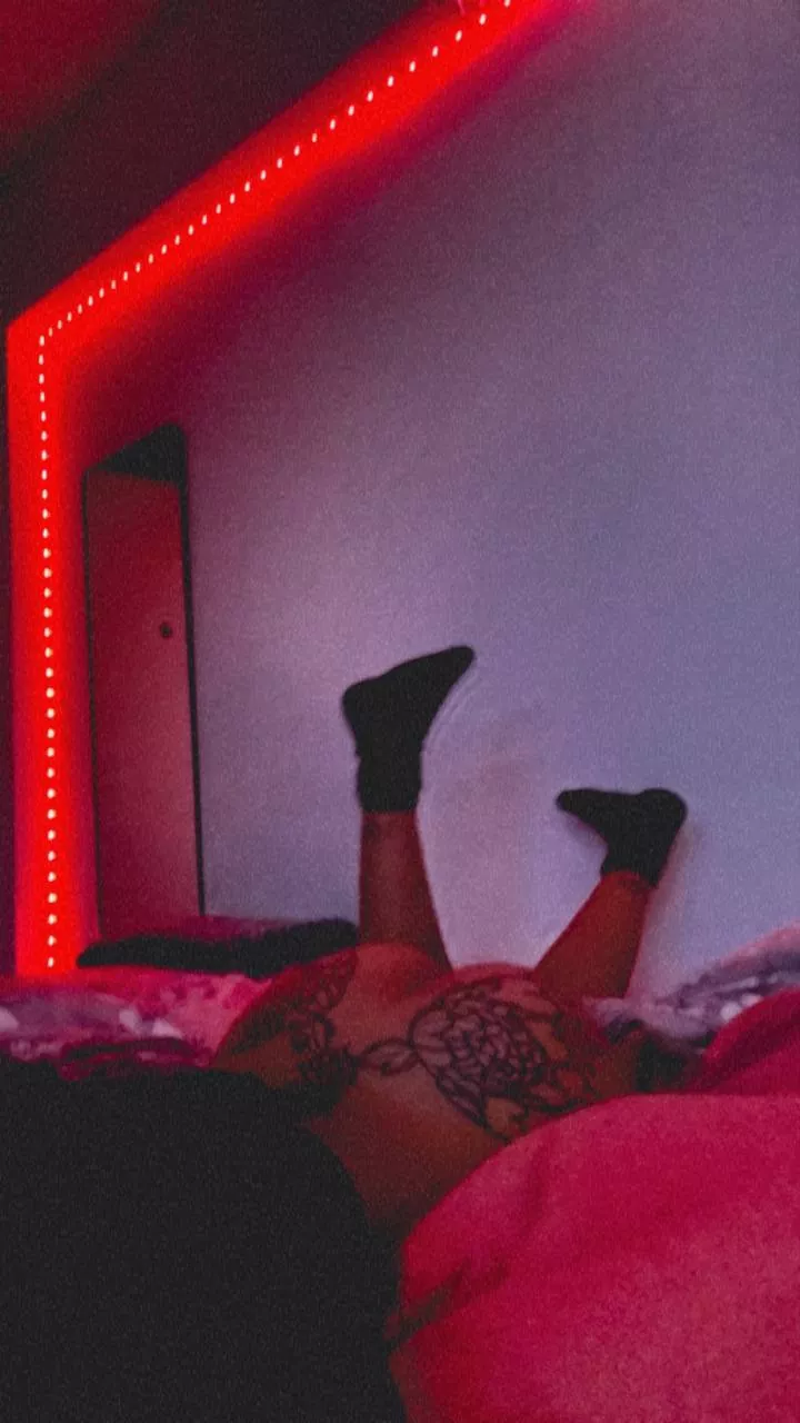 I turned on the red lights to turn you on