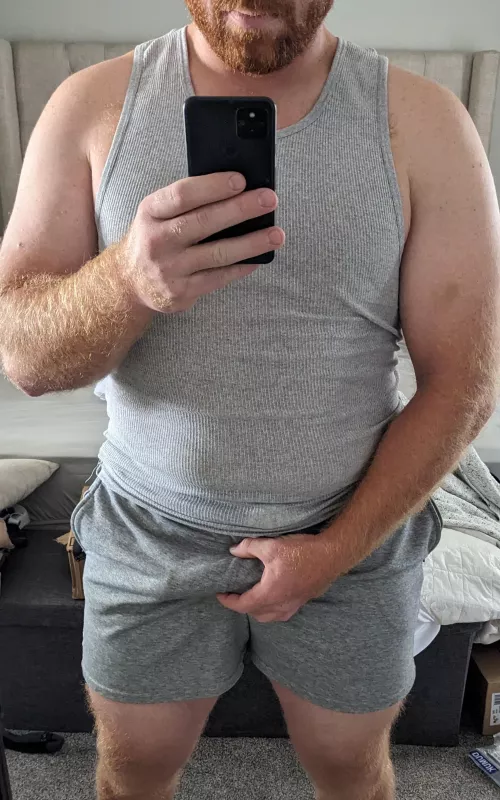 I'm excited for grey sweatshorts season