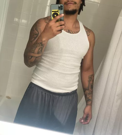 Loose shorts can almost hide it