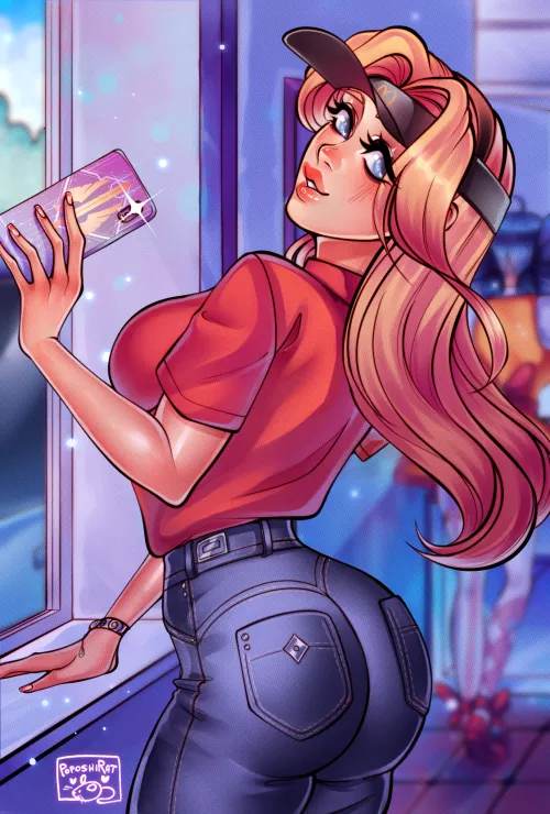 Lux's showing her McButt ( Poposhirat )