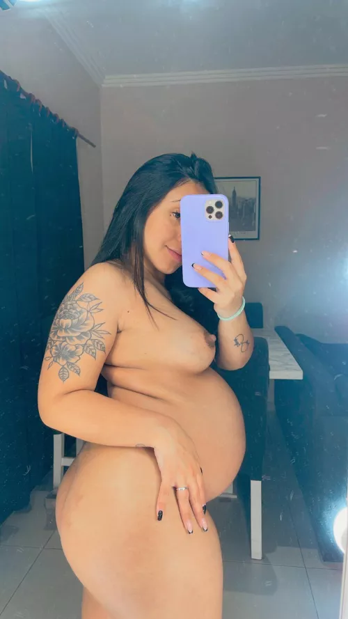 Mm wow, big big belly pregnant, 29 weeks and 5 days