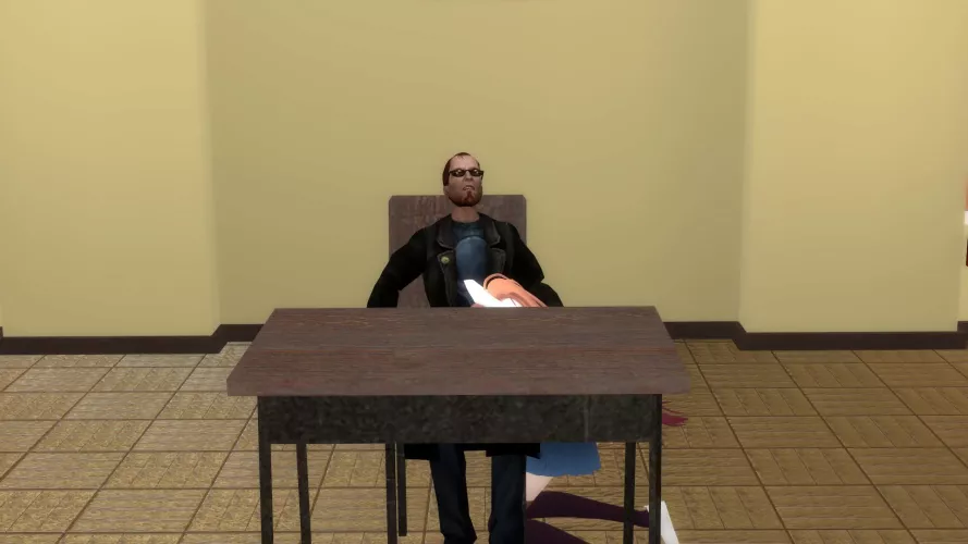 Monika and the postal dude