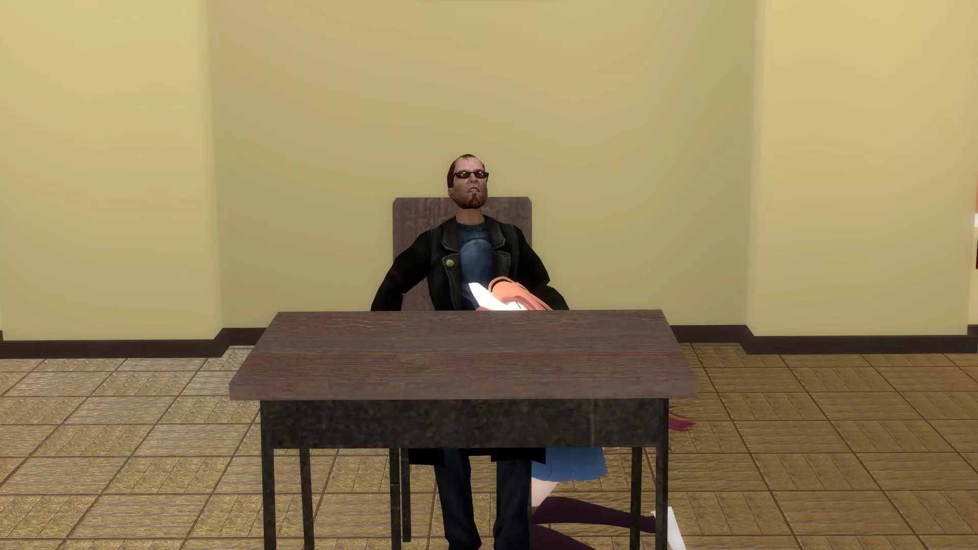 Monika and the postal dude