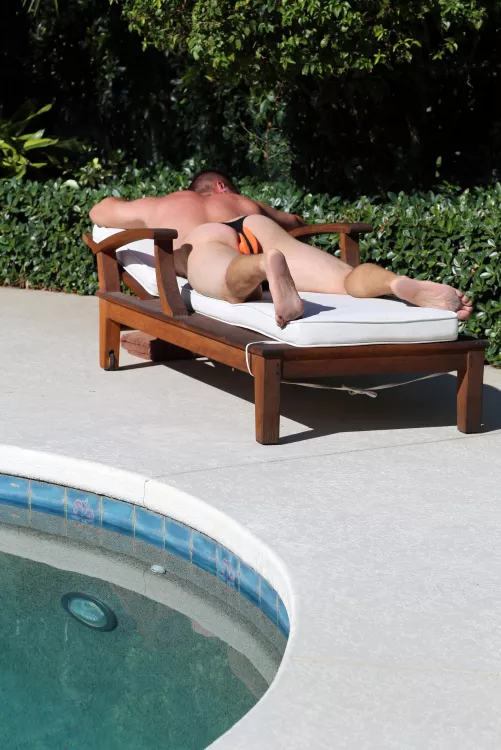 Plugged at the pool today!