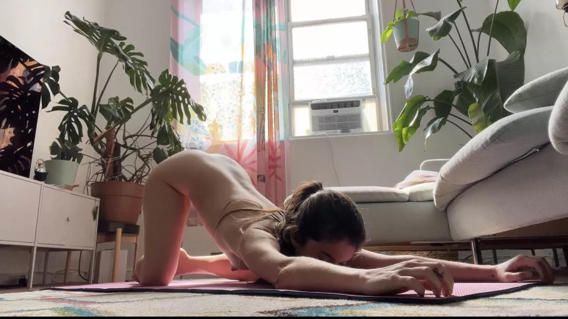 Puppy pose is a favorite of mine