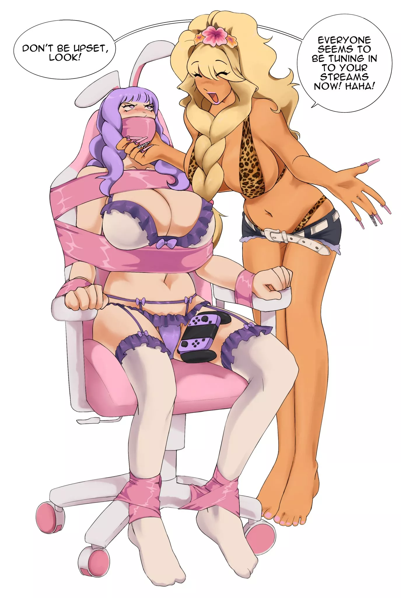 Showed off to her stream (@dvcttape)