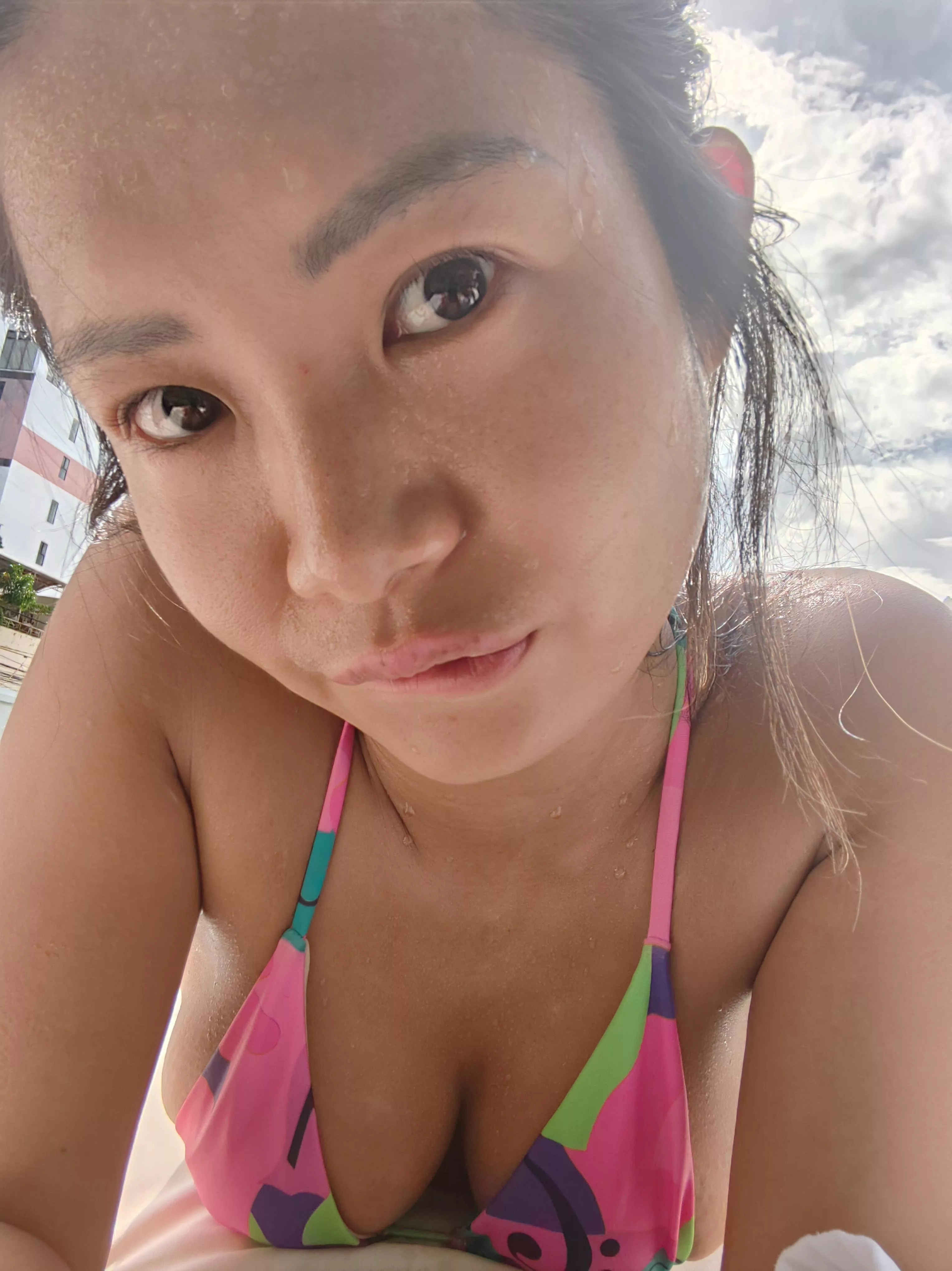 What is the temperature where you are? It's hot and tanning kind of day for me