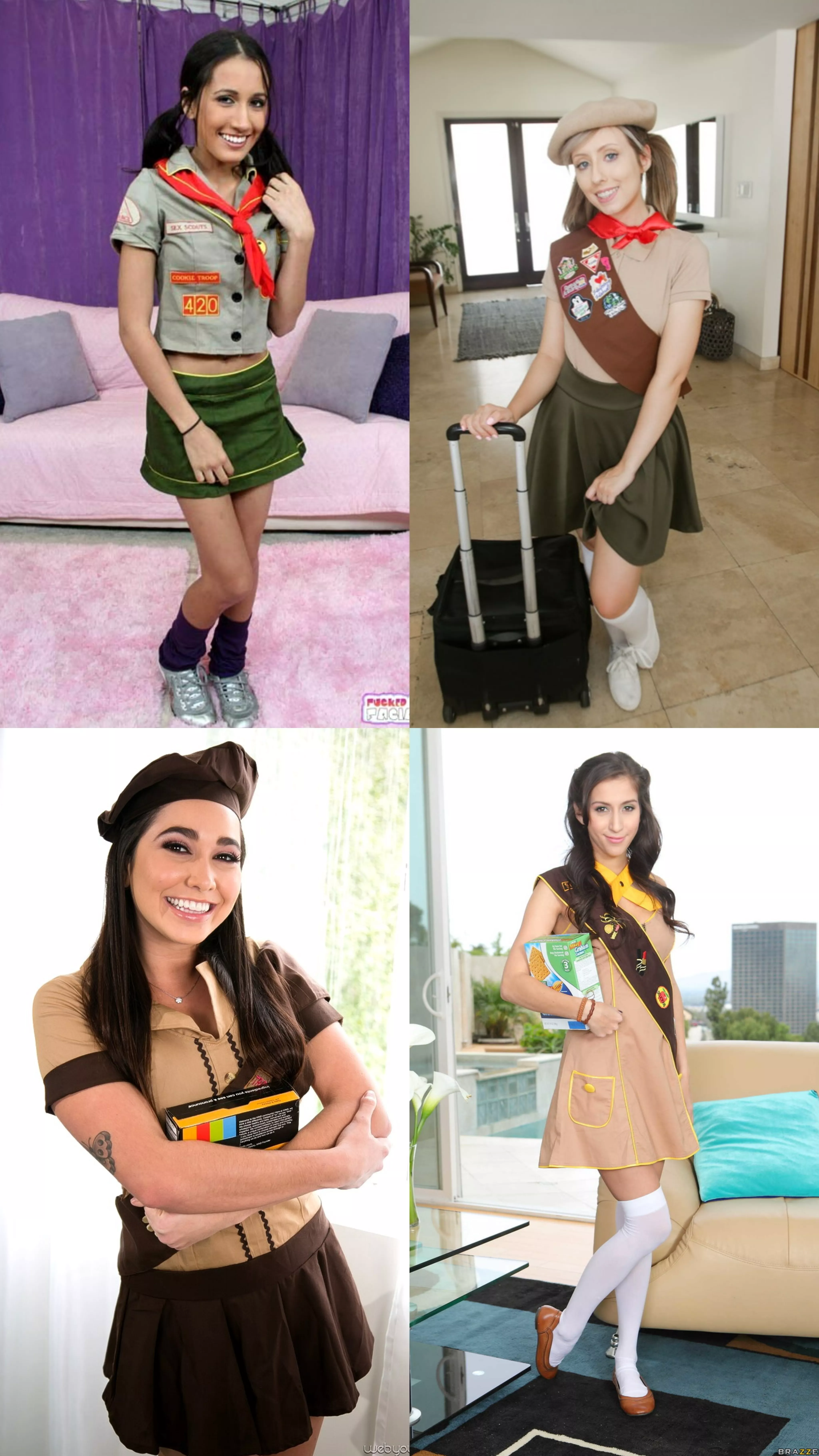 Which Girl Scout? Amia Miley, Daphne Dare, Karlee Grey, or April O'Neil