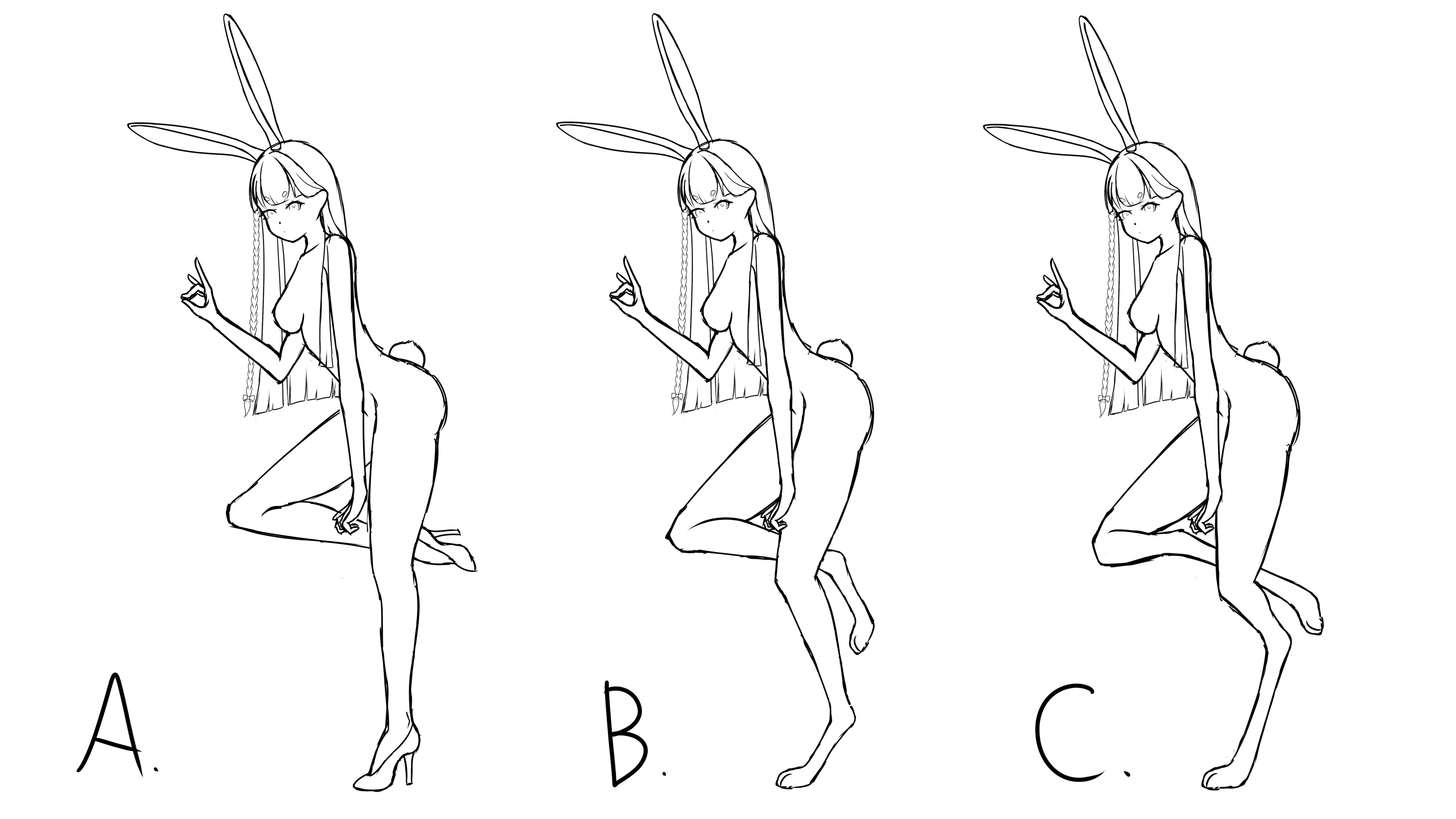 Which style of bunny girl is the best?