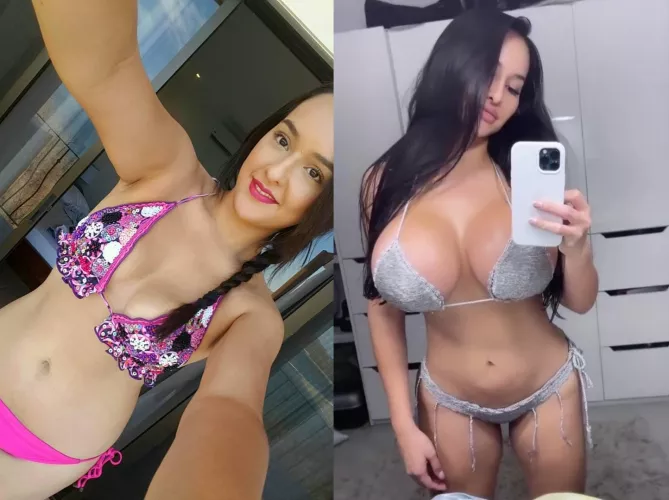 From bland and forgettable to stunning fuckdoll curves you can spot from a mile away! 😍