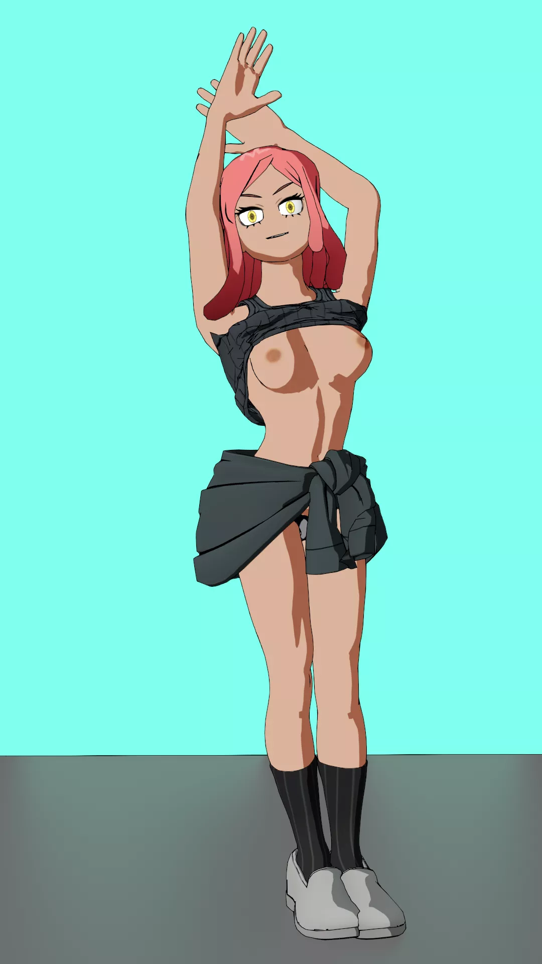 Hatsume Mei stretching (OC)