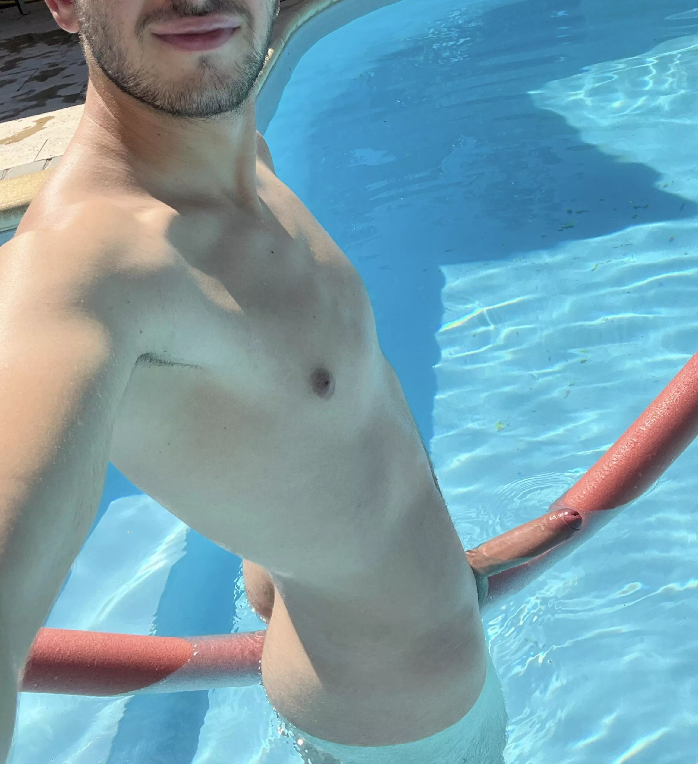 Just chilling with my pool noodle