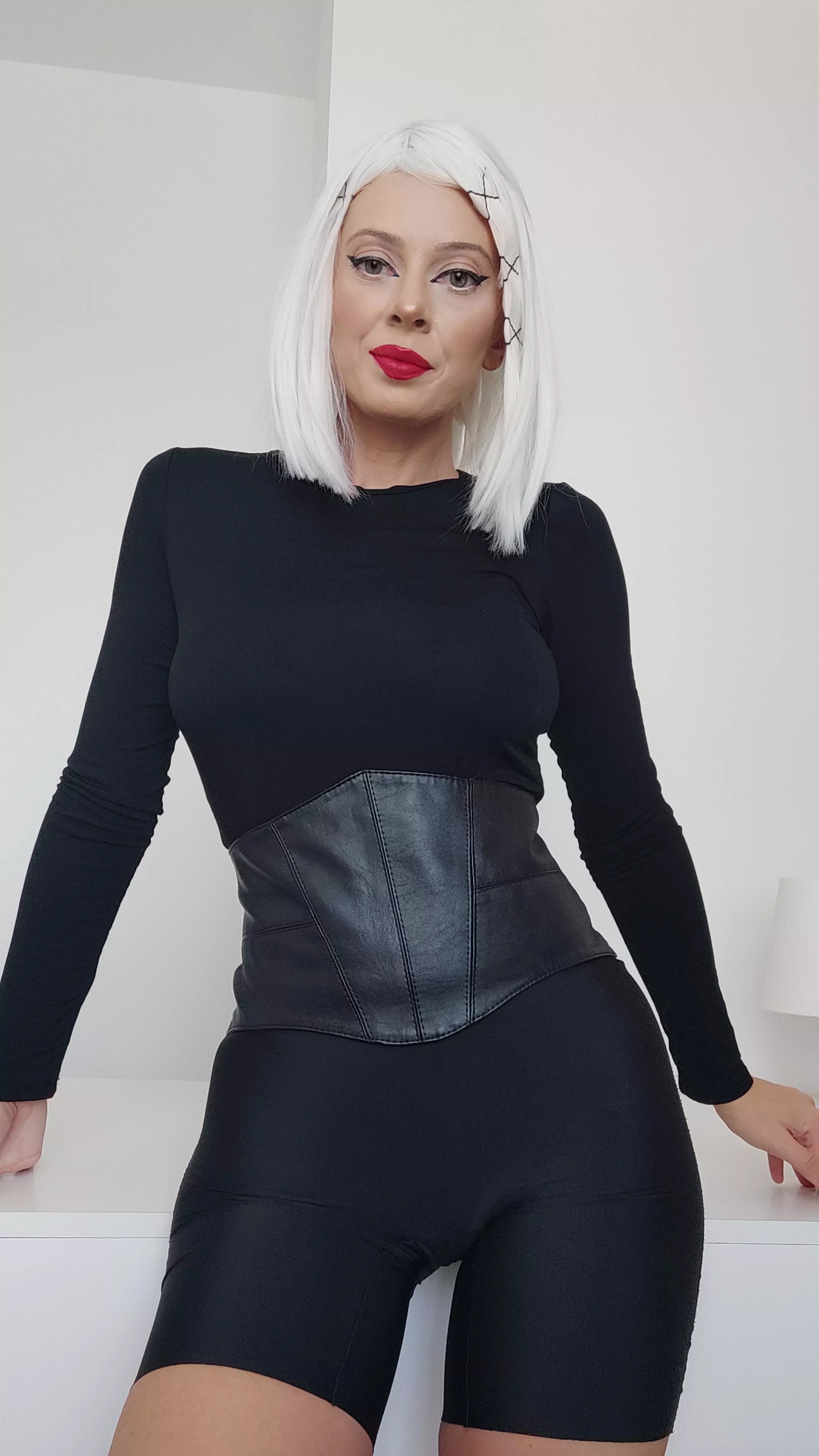 Leather corset, love it