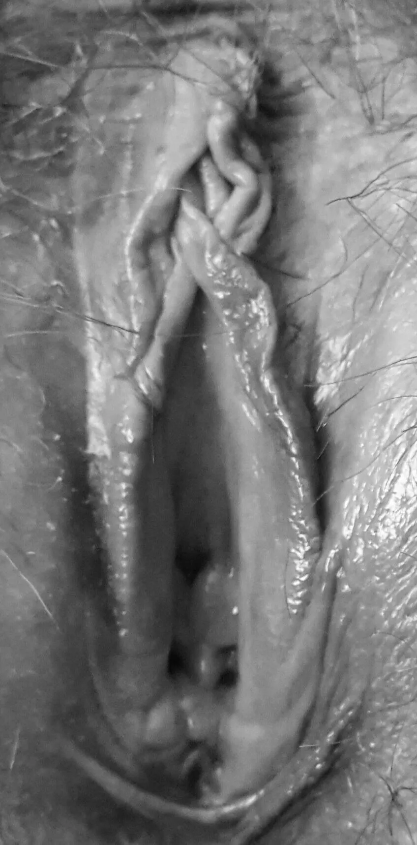 Look into my eyes, sorry I meant. Look up my hairy pussy