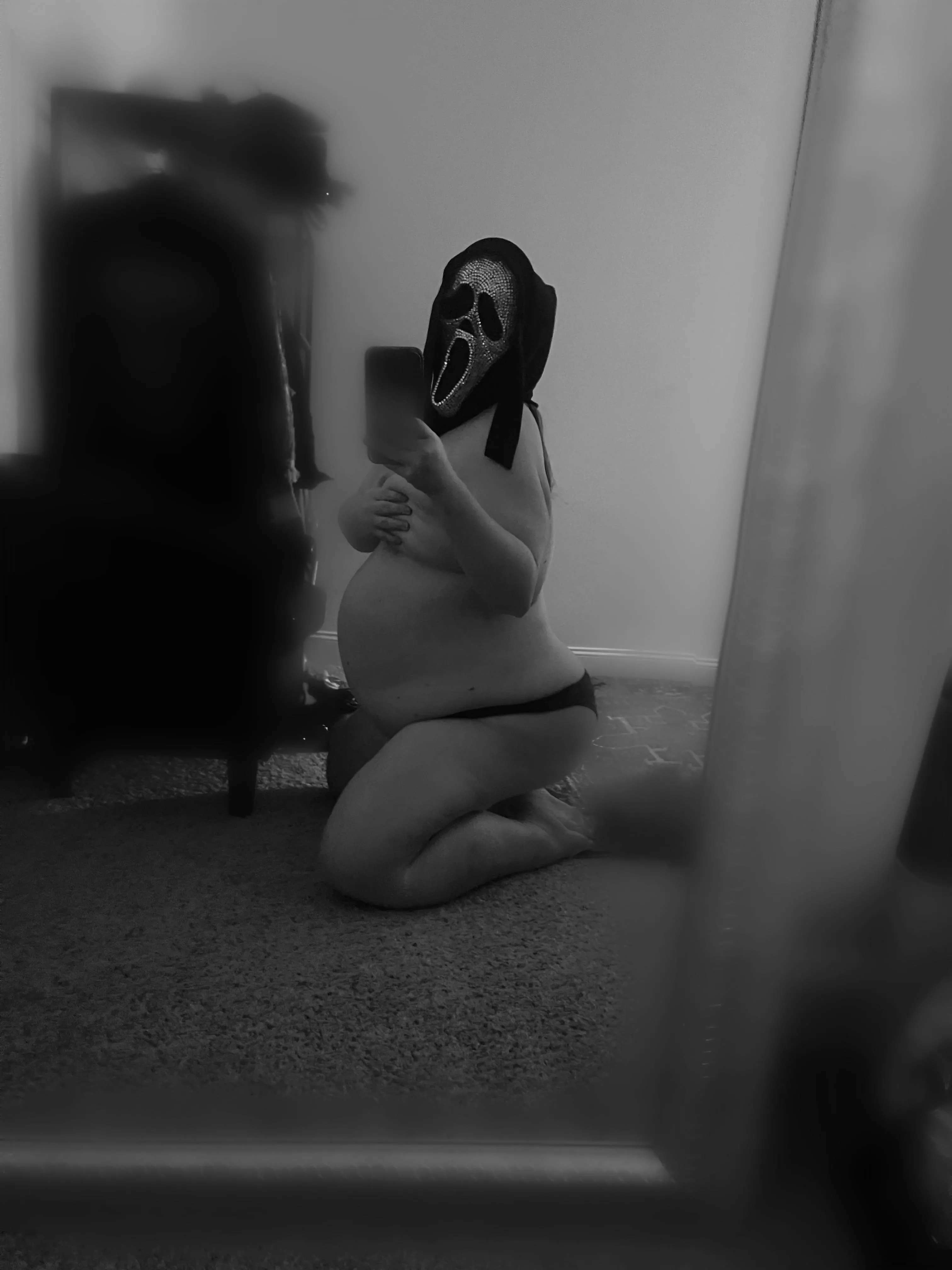 POV: Ghost Face breaks in and knocks me up.