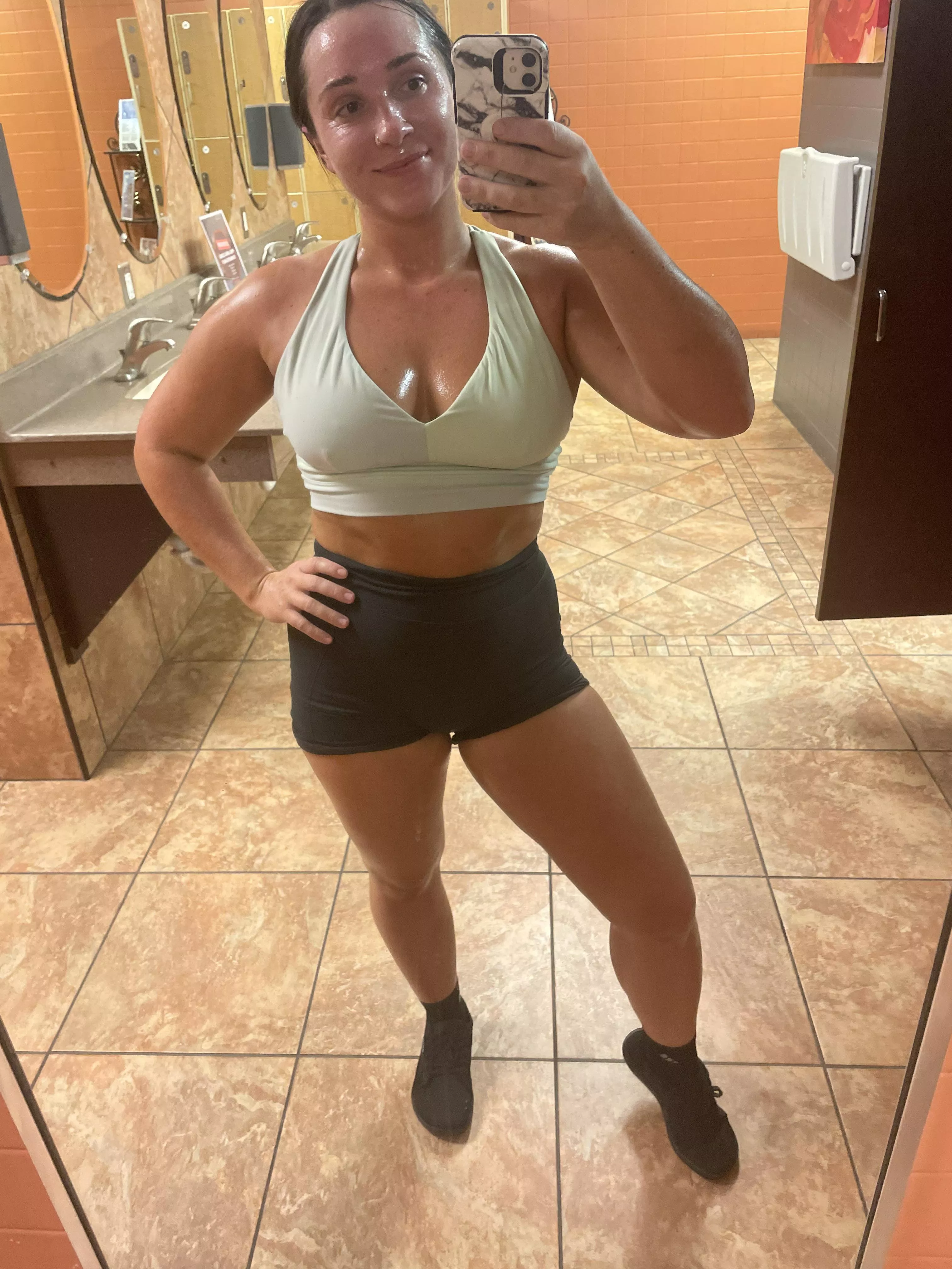 Pretty sure even my eyeballs are sweating.