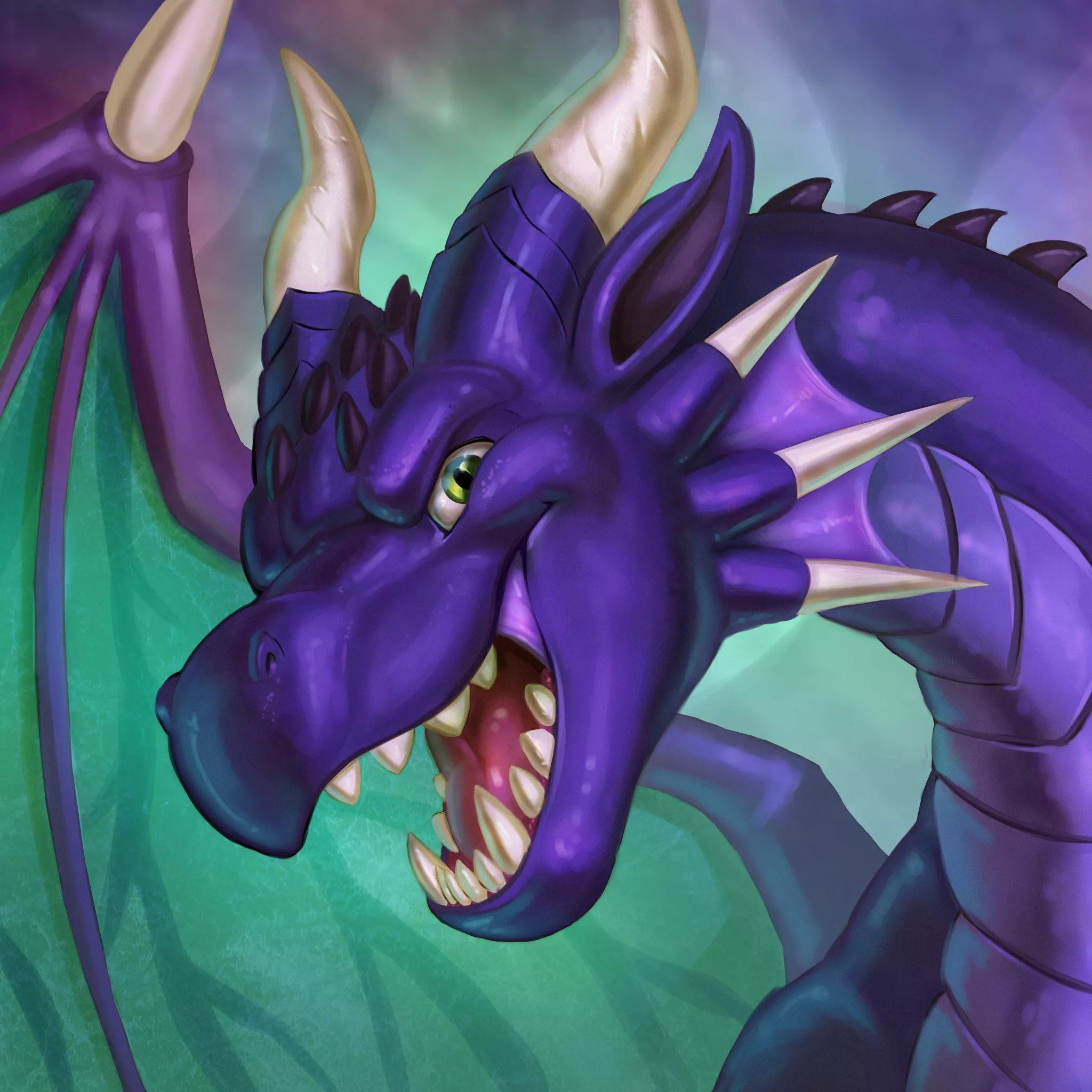 Purple dragon 💜 (art by me @Sir_Lorart on Twitter)