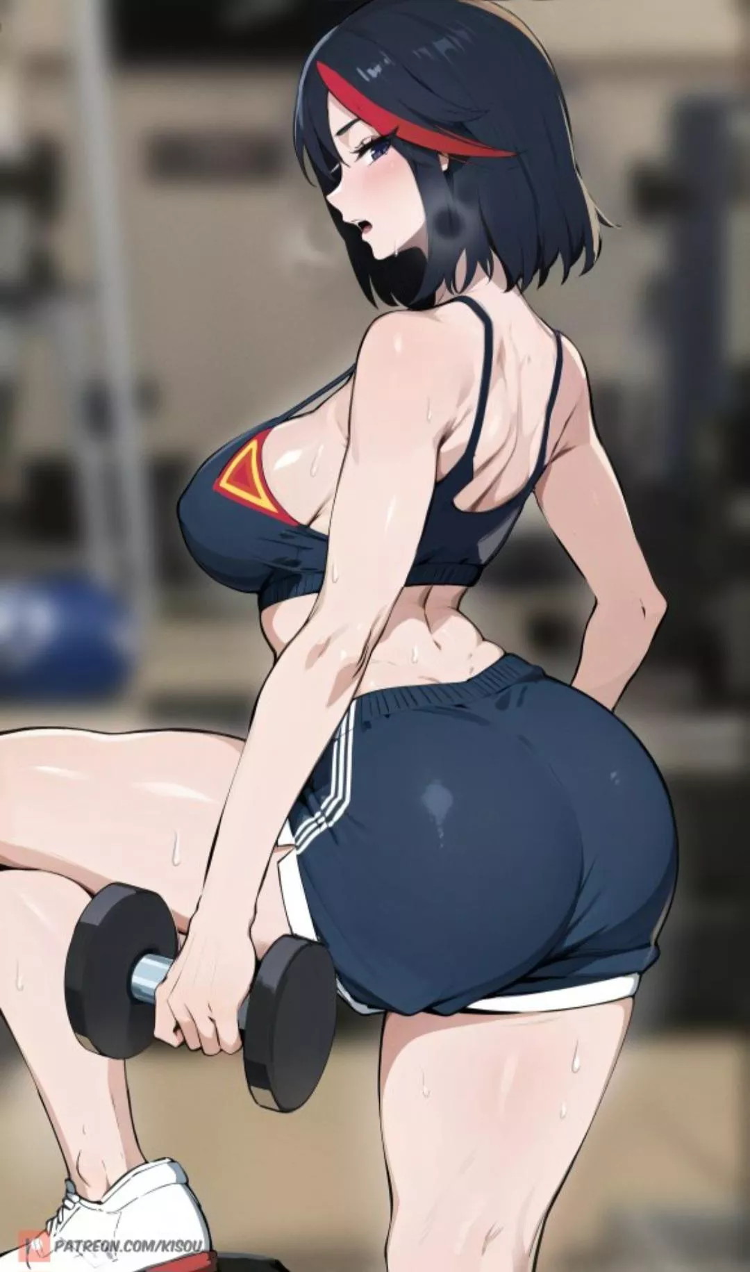 Ryuko at the gym Ryuko at the gym