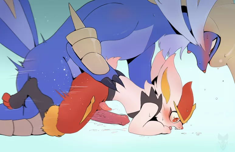 Samurott x Cinderace [Tenebscuro]