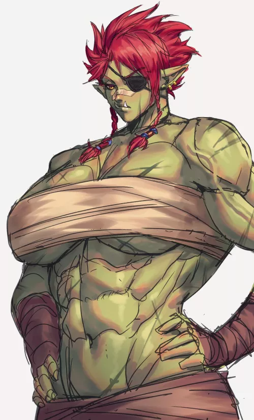 She got an eye patch now (@1509Virgoart)