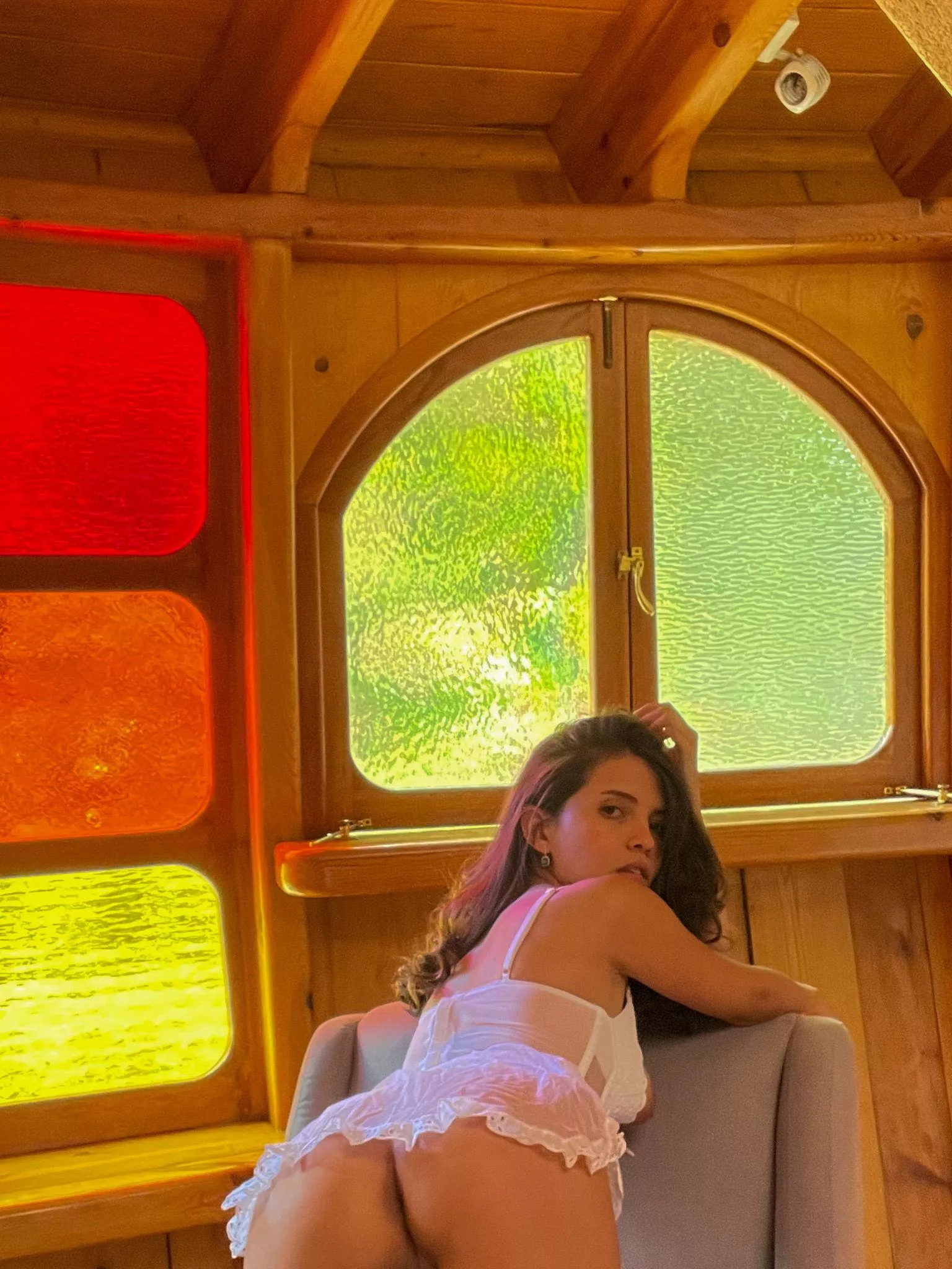 Thongs are perfect for pulling to the side