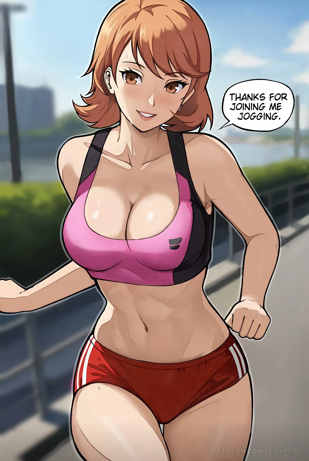 Yukari jogging (LepyPepy) [Persona 3]