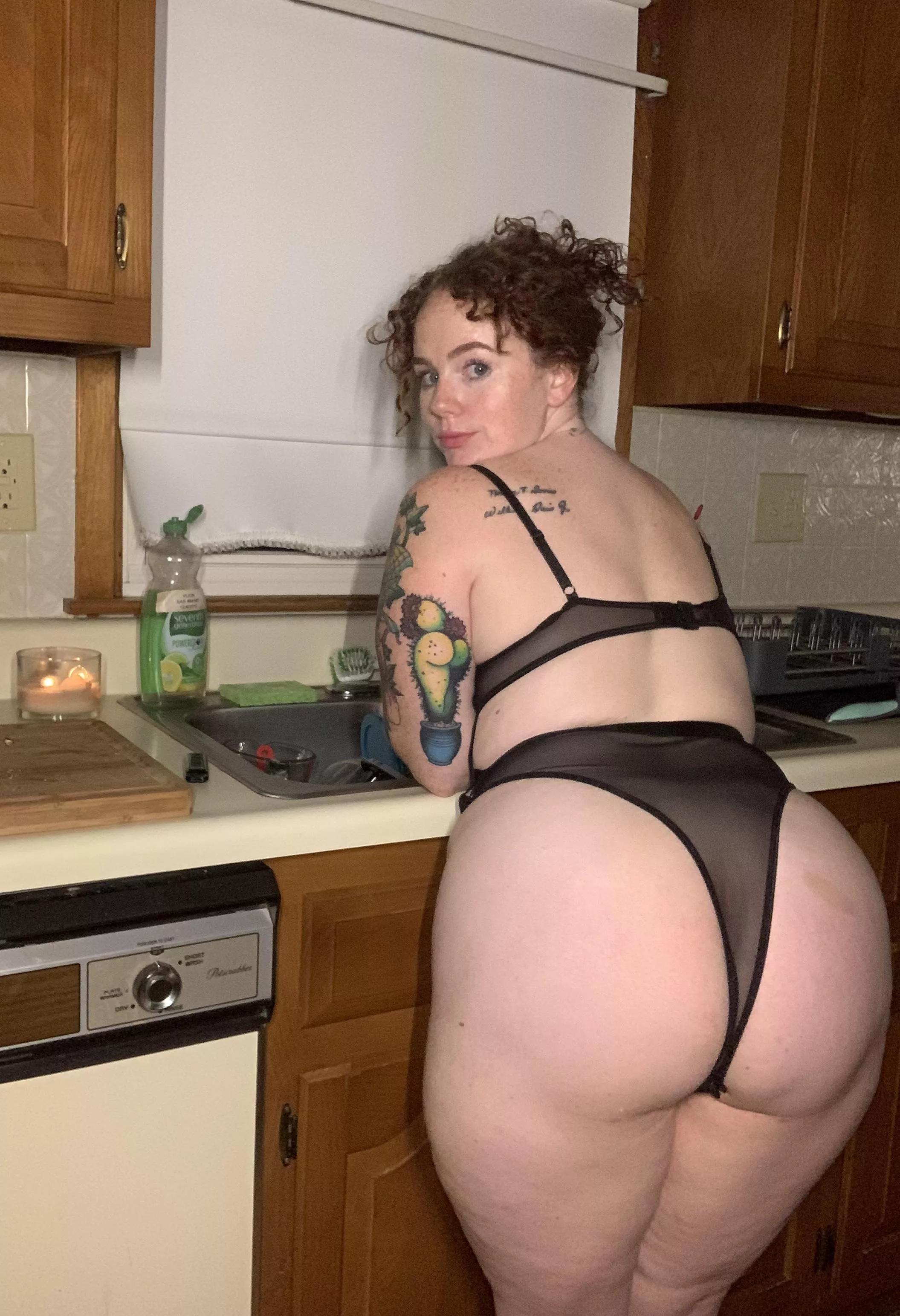 Caught me doing dishes