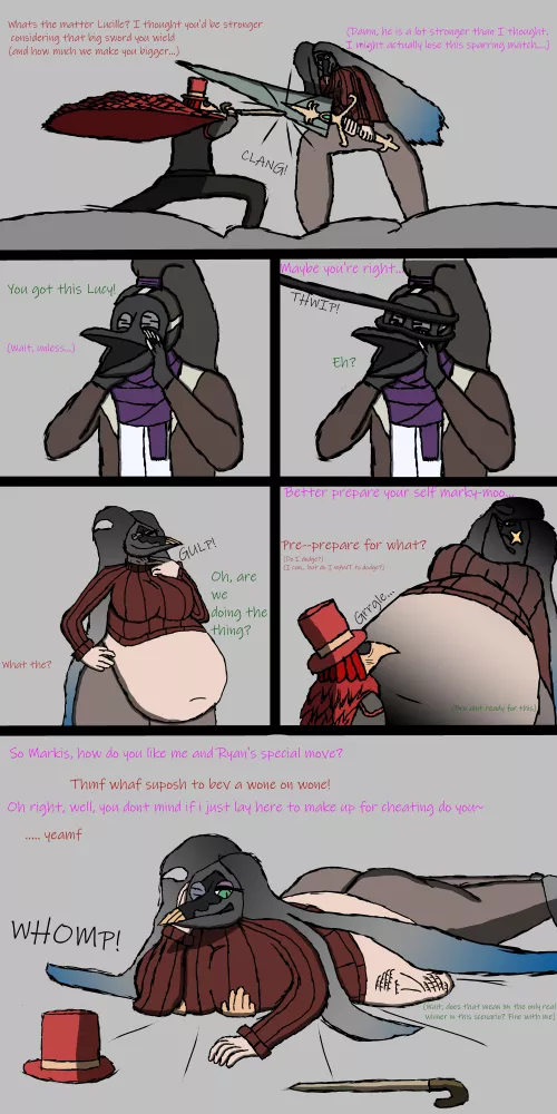 {Comic} Lucille and Markis' sparring match (Art by Oingulon, Lucille belongs to WaterTiddiMan)