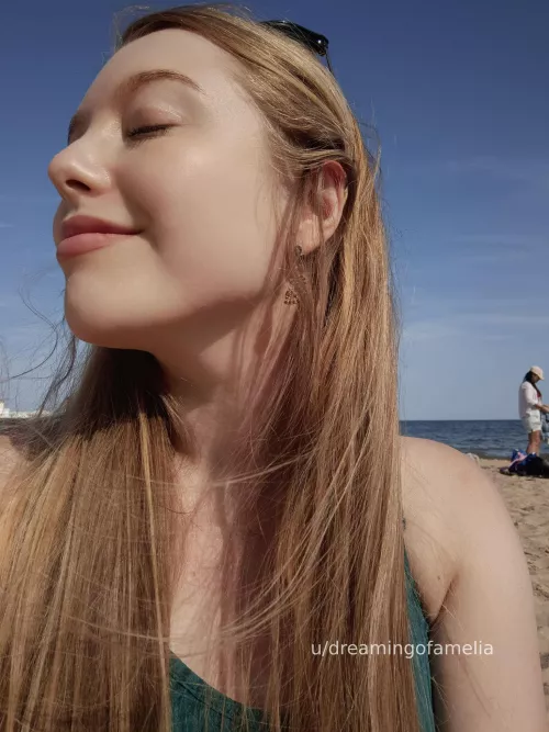 I feel happiest at the beach