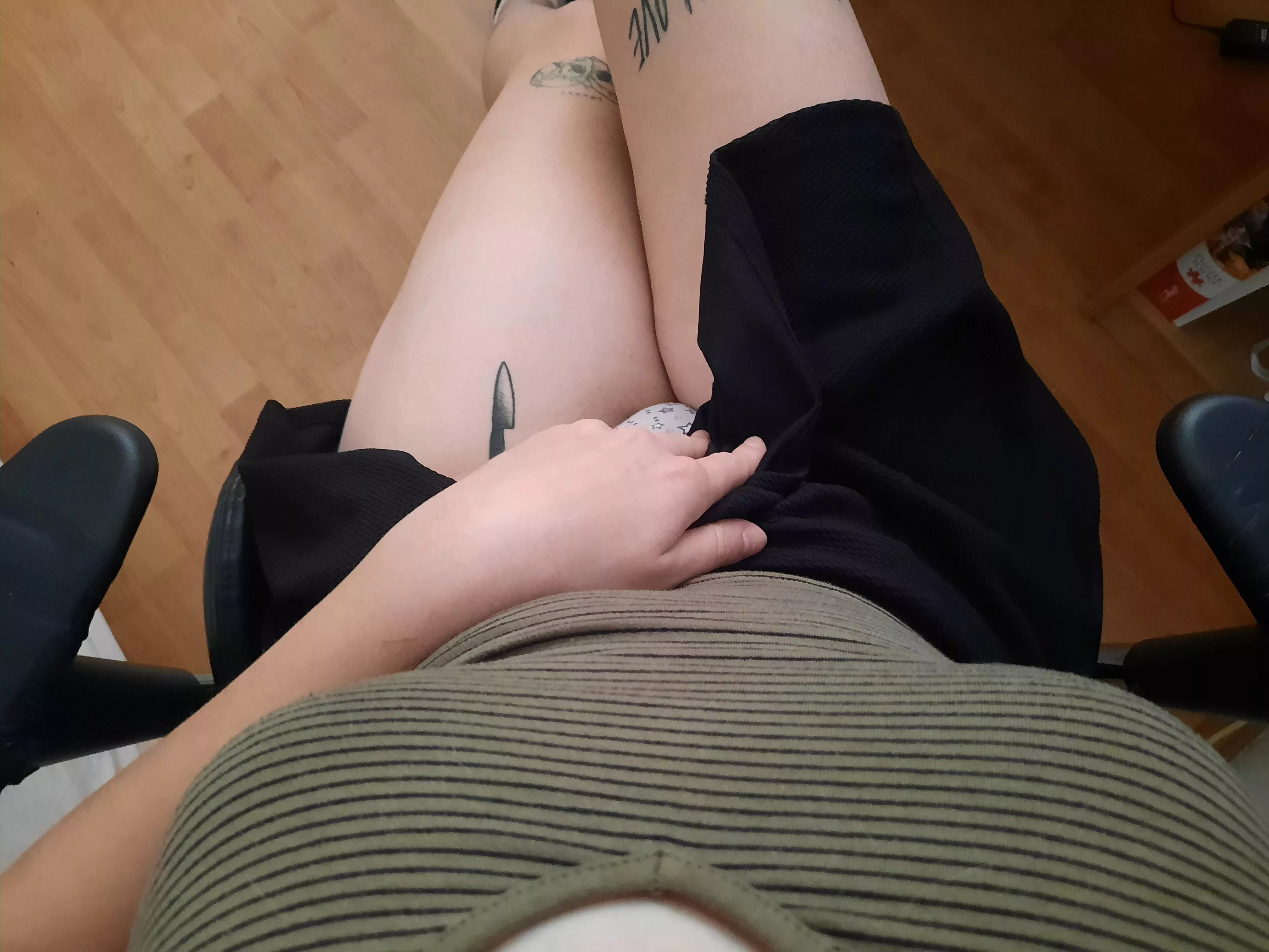 I hope this view with small tits is okay with you