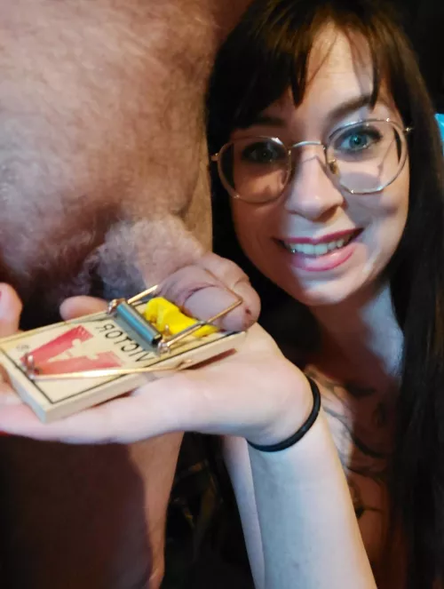 It is as tiny as a mouse, so I had to remind my sub of that [domme]