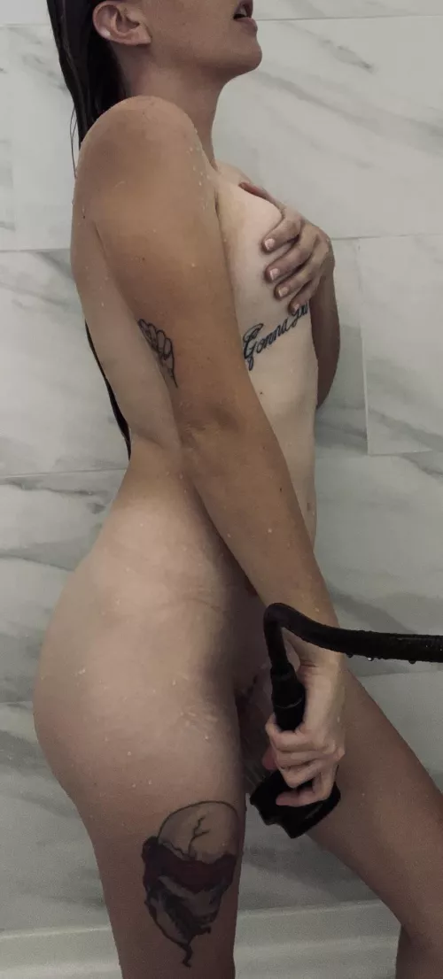 Playing in the shower