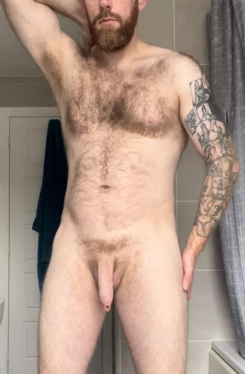 Red head, hairy, uncut!